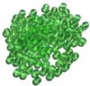 100 6mm Transparent Light Green Round Glass Beads